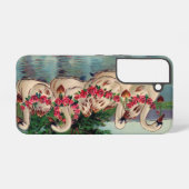 ヴィンテージ白鳥 SAMSUNG GALAXYケース (裏面横)