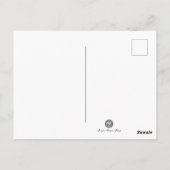 ヴィンテージ白黒の刑事男性マグ・ショット ポストカード (裏面)