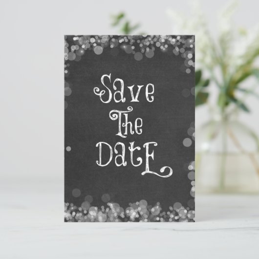 ヴィンテージ白黒の日付の保存 セーブザデート (スタンド正面)