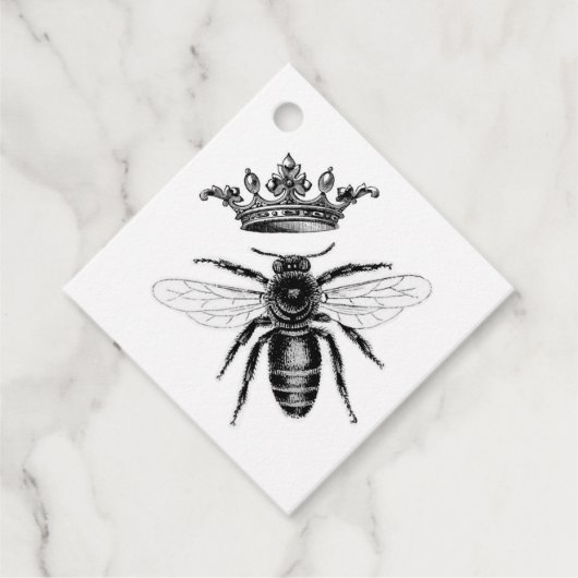 ヴィンテージ白黒の花嫁へ フェイバータグ (正面)