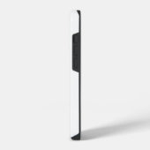 ヴィンテージ白黒の蝶 iPhoneケース (左側面)