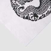 ヴィンテージ白黒アジア竜パーティー組織 薄葉紙 (詳細)