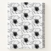 ヴィンテージ白黒アノネス柄ノートブック ノートブック (裏面)