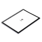 ヴィンテージ白黒アンティークビーモノグラム ノートブック (左側)