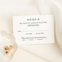 ヴィンテージ白黒アールデコ結婚