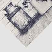 ヴィンテージ白黒カントリー素朴ジャグ 薄葉紙 (詳細)