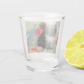 ヴィンテージ白黒キットン絵画ズ ショットグラス (裏面)