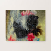ヴィンテージ白黒キットン絵画ズ ジグソーパズル (横)