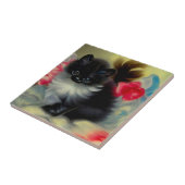 ヴィンテージ白黒キットン絵画ズ タイル (側面)