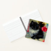 ヴィンテージ白黒キットン絵画ズ ノートブック (内部)