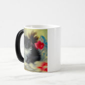 ヴィンテージ白黒キットン絵画ズ モーフィングマグカップ (正面左)