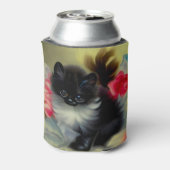 ヴィンテージ白黒キットン絵画ズ 缶クーラー (缶裏面)