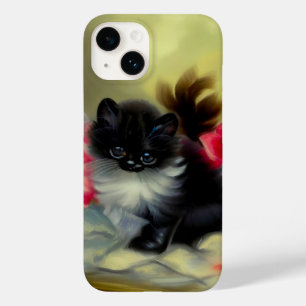 ヴィンテージ白黒キットン絵画ズ Case-Mate iPhone 14ケース