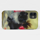 ヴィンテージ白黒キットン絵画ズ Case-Mate iPhoneケース (裏面(横))