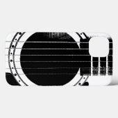 ヴィンテージ白黒ギター Case-Mate iPhoneケース (裏面 (横))