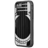 ヴィンテージ白黒ギター Case-Mate iPhoneケース (裏面左)