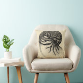 ヴィンテージ白黒コンチシェル クッション (椅子)