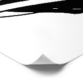 ヴィンテージ白黒サンタクロース ポスター (角)