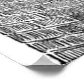 ヴィンテージ白黒サンタスカーフ ポスター (角)