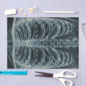 ヴィンテージ白黒スケルトンX線 薄葉紙 (クラフト)