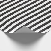 ヴィンテージ白黒ストライプラッピング紙 ラッピングペーパー (角)