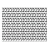 ヴィンテージ白黒ツリー テーブルクロス (正面(横))