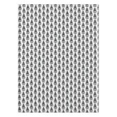 ヴィンテージ白黒ツリー テーブルクロス (正面)