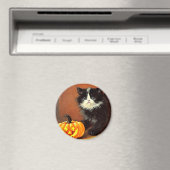 ヴィンテージ白黒ハロウィーンキットン マグネット (インサイチュ (食洗機))
