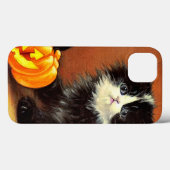 ヴィンテージ白黒ハロウィーンキットン Case-Mate iPhoneケース (裏面 (横))