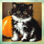ヴィンテージ白黒ハロウィーン猫 ウィンドウサイン (シート3)