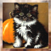ヴィンテージ白黒ハロウィーン猫 ウィンドウサイン (シート2)
