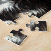 ヴィンテージ白黒ハロウィーン猫 ジグソーパズル (側面)