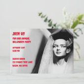 ヴィンテージ白黒フランケンシュタイン嫁 招待状 (スタンド正面)