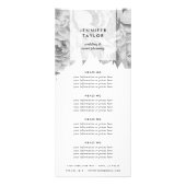 ヴィンテージ白黒フローラ価格またはサービス ラックカード (正面)