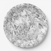 ヴィンテージ白黒フローラ紙プレート ペーパープレート (正面)