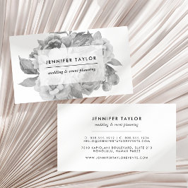 ヴィンテージ白黒フローラ 名刺