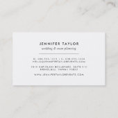 ヴィンテージ白黒フローラ 名刺 (裏面)