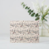 ヴィンテージ白黒ヨーロッパの画像 ポストカード (スタンド正面)