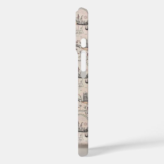 ヴィンテージ白黒ヨーロッパの画像 Case-Mate iPhoneケース (裏面 / 左)