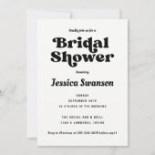 ヴィンテージ白黒レトロ 招待状 (正面)