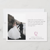 ヴィンテージ白黒写真 サンキューカード (裏面)