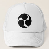 ヴィンテージ白黒小早川ジャパン門オリエンタル キャップ (正面)