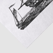 ヴィンテージ白黒帆船パーティー組織 薄葉紙 (詳細)