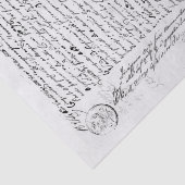 ヴィンテージ白黒手書き文字 薄葉紙 (詳細)