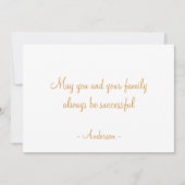 ヴィンテージ白黒抽象芸術線形パターン カード (正面)