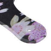 ヴィンテージ白黒日本のフローラガラス カッティングボード (角)