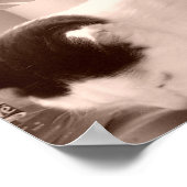 ヴィンテージ白黒猫 ポスター (角)