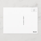 ヴィンテージ白黒王室の動物 ポストカード (裏面)