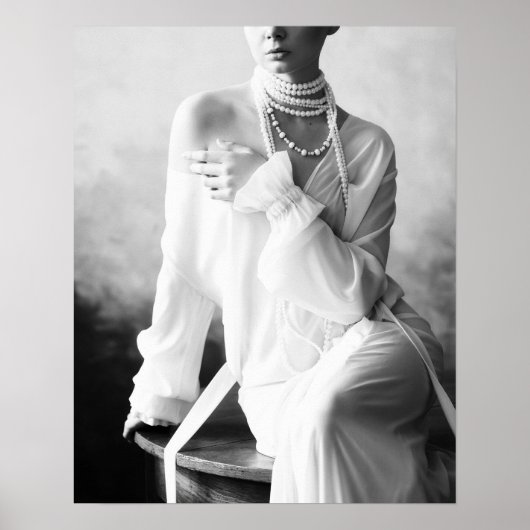 ヴィンテージ白黒真珠 ポスター (正面)