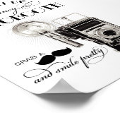 ヴィンテージ白黒結婚写真館 ポスター (角)